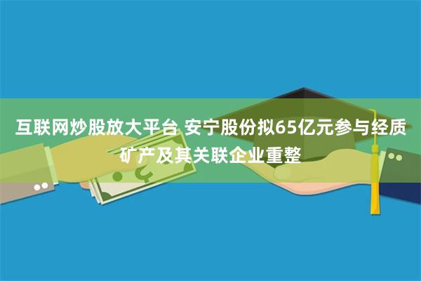 互联网炒股放大平台 安宁股份拟65亿元参与经质矿产及其关联企业重整