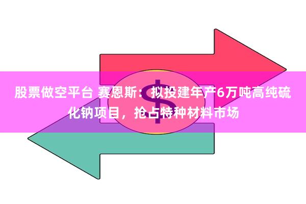 股票做空平台 赛恩斯：拟投建年产6万吨高纯硫化钠项目，抢占特种材料市场
