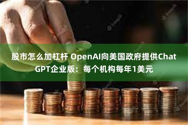 股市怎么加杠杆 OpenAI向美国政府提供ChatGPT企业版：每个机构每年1美元
